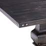 Manchester 88" Wide Vintage Black Dining Table in scene