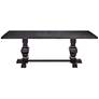 Manchester 88" Wide Vintage Black Dining Table in scene