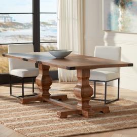 Manchester 88" Wide Oak Dining Table