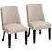 Manchester Parsons Cream Upholstered Dining Chairs Set of 2