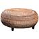 Mandalay Natural Woven Seagrass Round Coffee Table