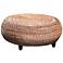 Mandalay Round Woven Abaca Coffee Table