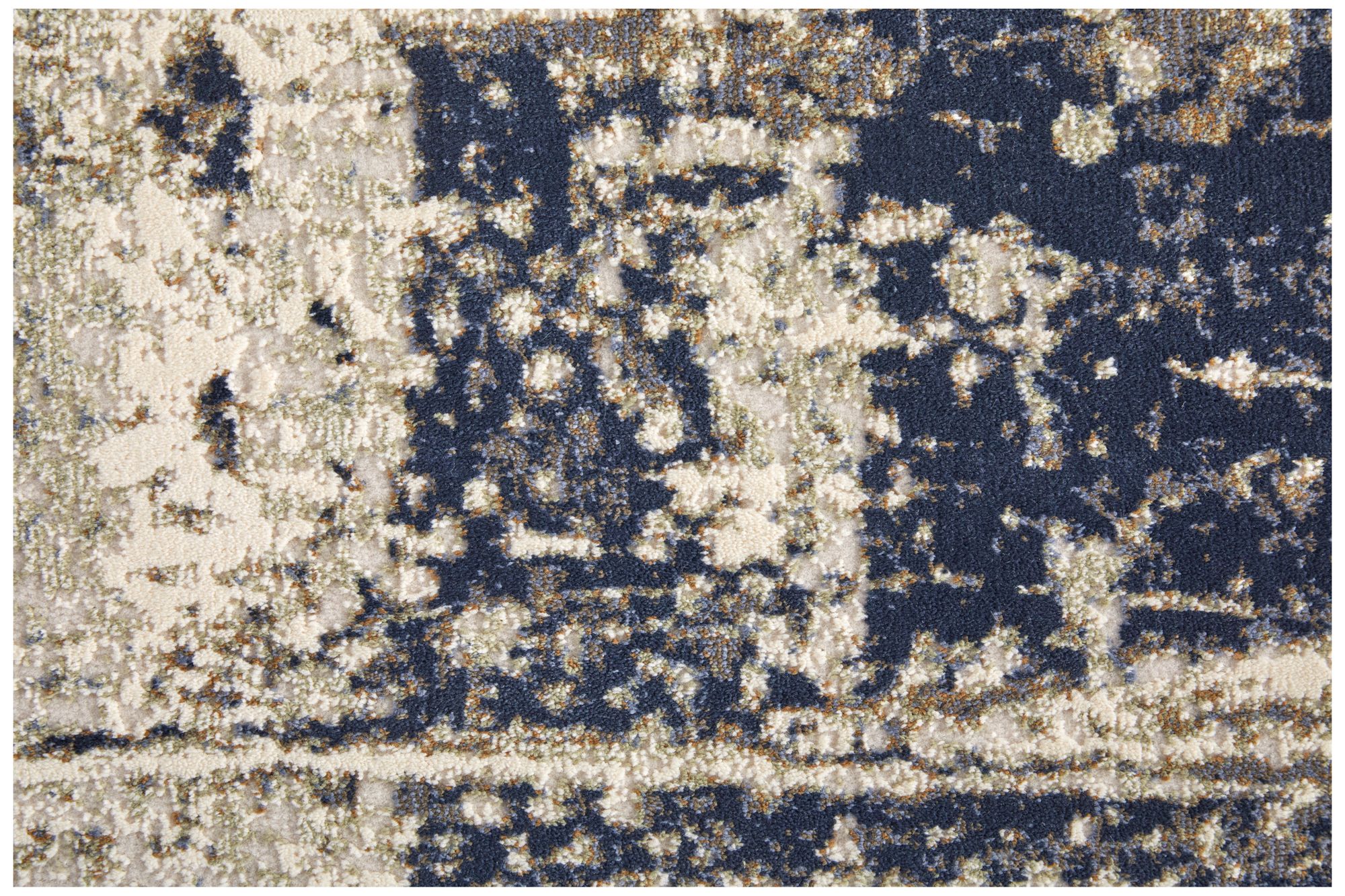 Mandana Abstract Indoor Ivory Area Rug 39LZF 8'-2" x 11'-6"