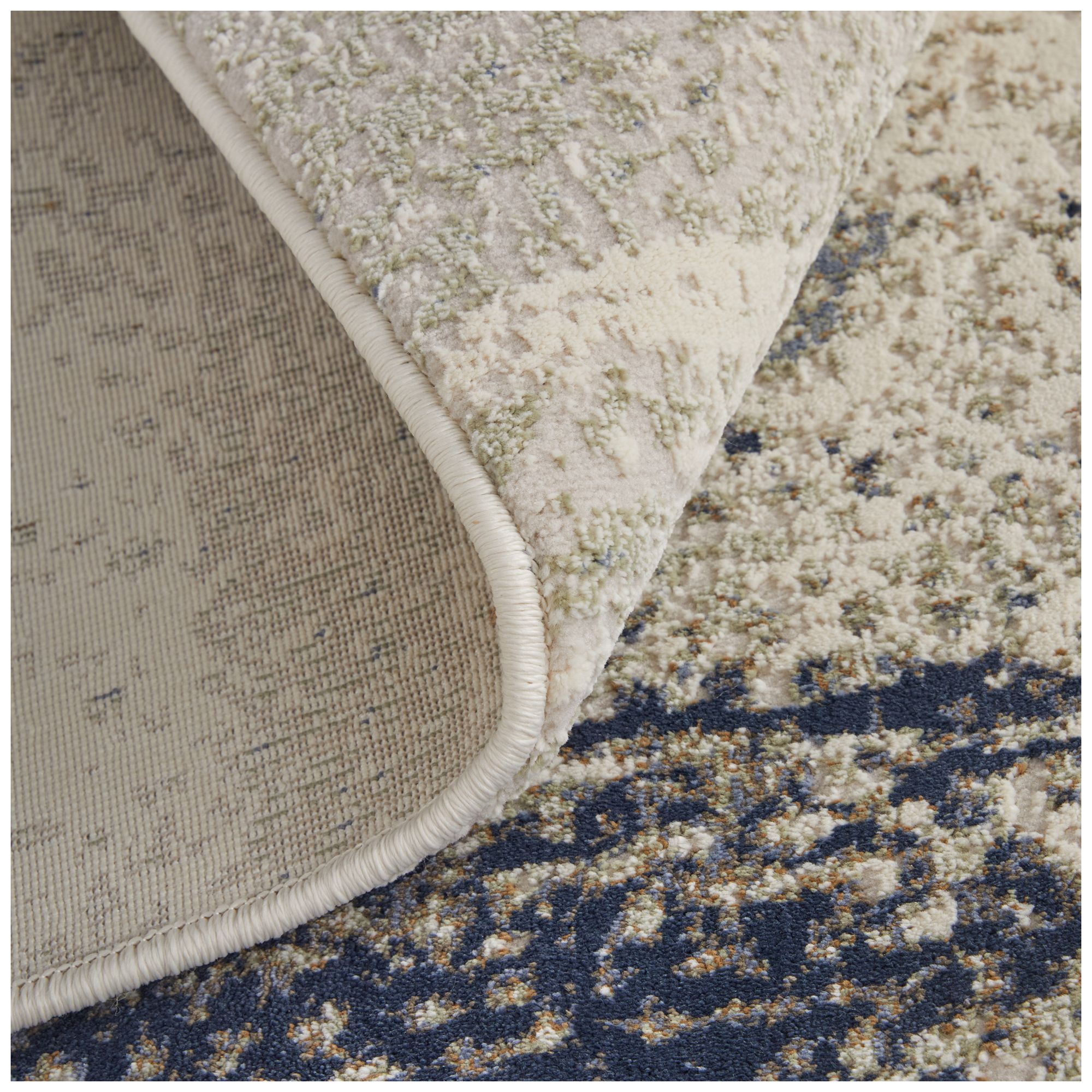 Mandana Abstract Indoor Ivory Area Rug 39LZF 8'-2" x 11'-6"