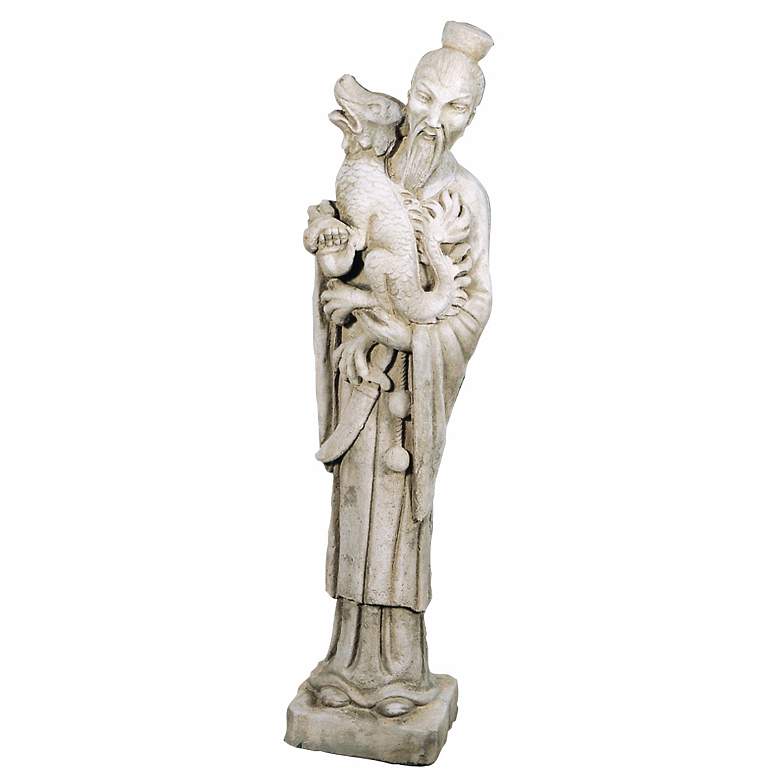 Image 1 Mandarin 40 inch High Elban Stone Garden Accent Statue