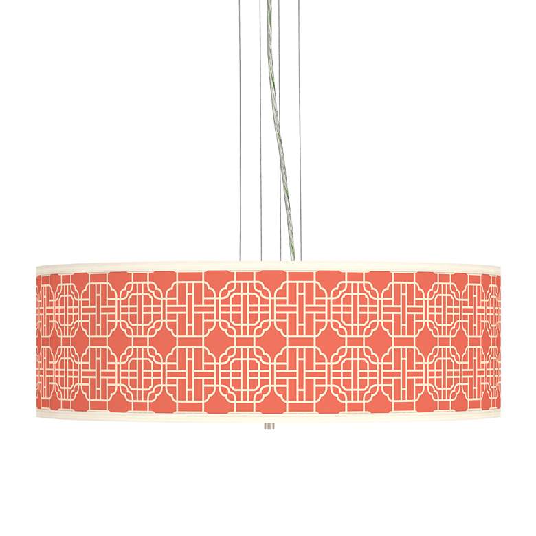 Image 1 Mandarin Giclee 24" Wide 4-Light Pendant Chandelier