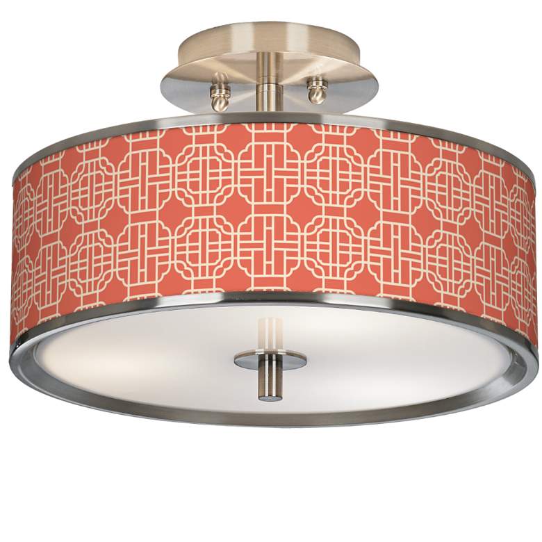 Image 1 Mandarin Giclee Glow 14" Wide Ceiling Light