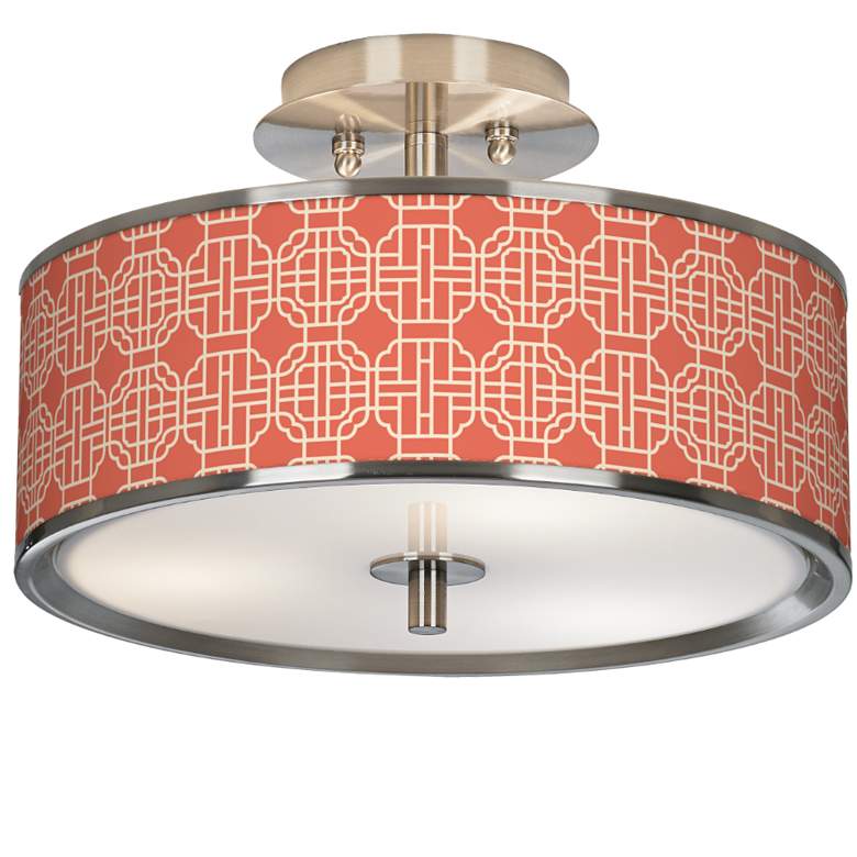 Image 1 Mandarin Giclee Glow 14 inch Wide Ceiling Light