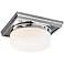 Mandie 12" Wide 2-Light Chrome Ceiling Light