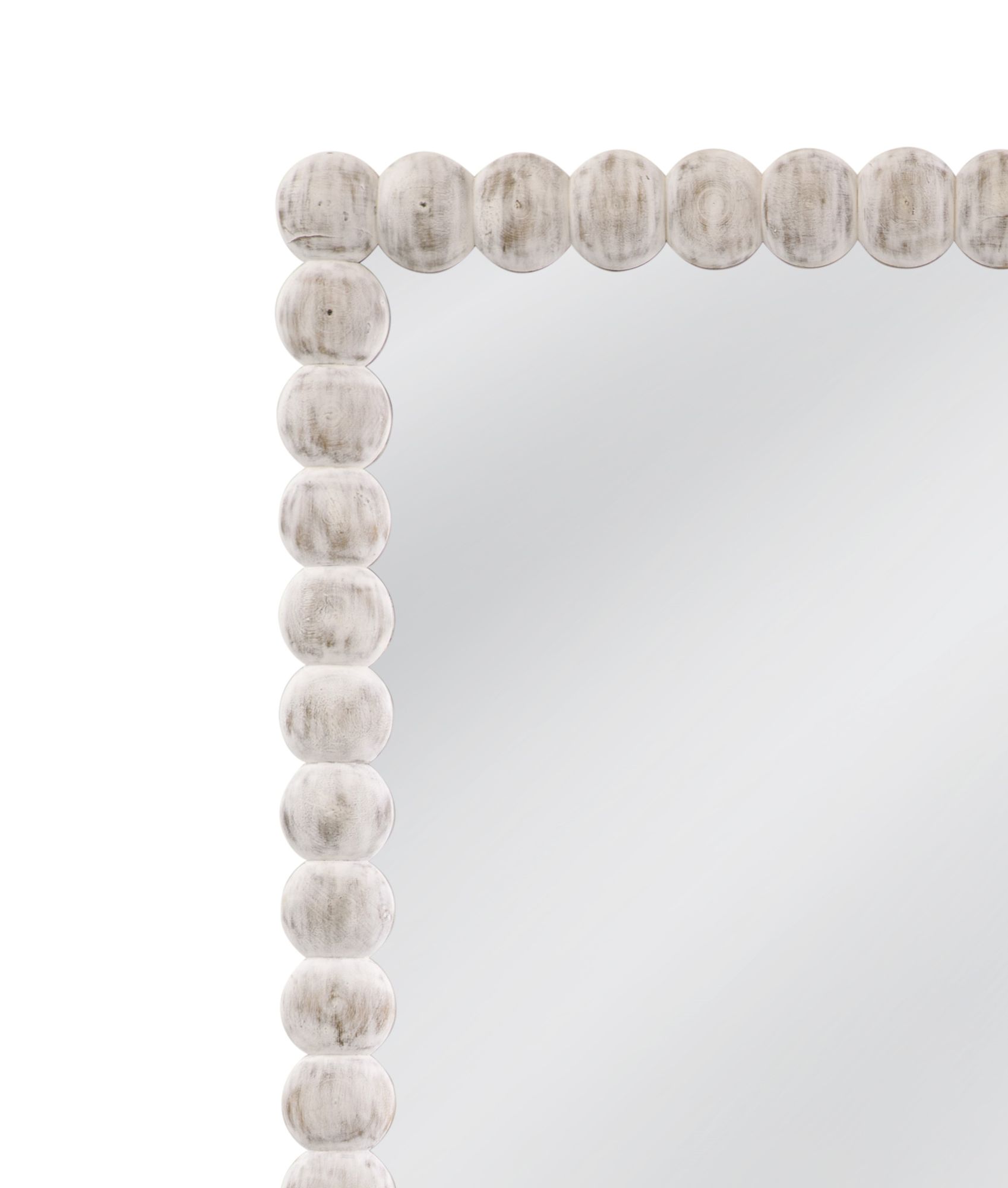 Image 5 Mandith White-Washed 36" x 76" Rectangular Floor Mirror more views