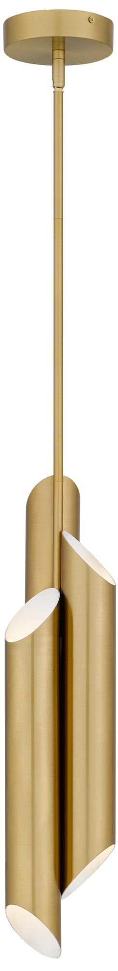 Image 4 Manelis Integrated LED Brushed Gold Mini Pendant Light more views