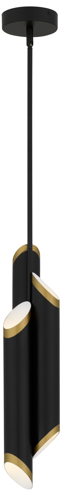 Image 4 Manelis Integrated LED Matte Black Mini Pendant Light more views