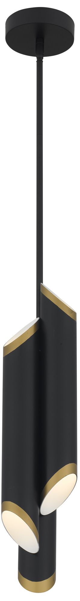 Image 5 Manelis Integrated LED Matte Black Mini Pendant Light more views