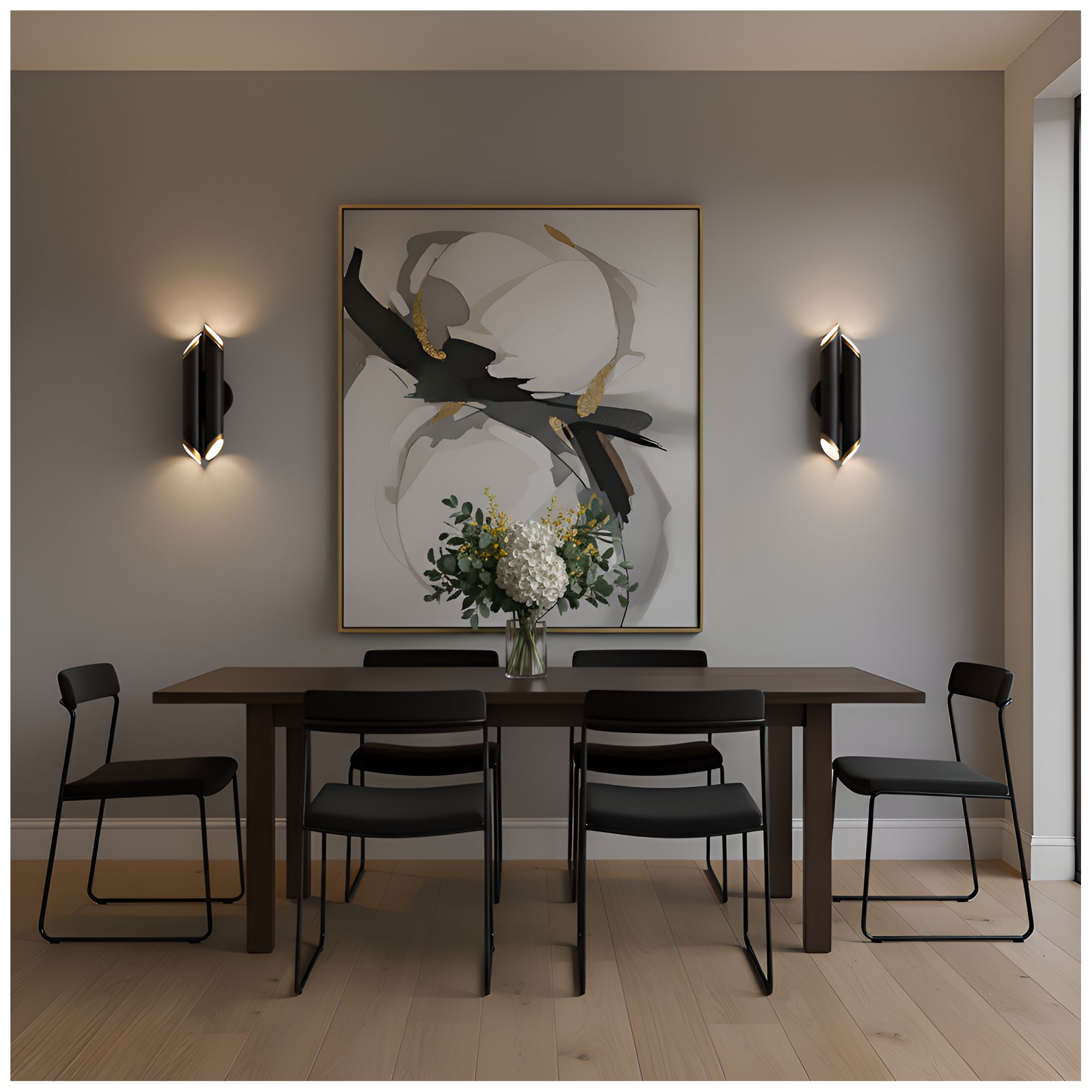 Image 7 Manelis Integrated LED Matte Black Wall Sconce more views