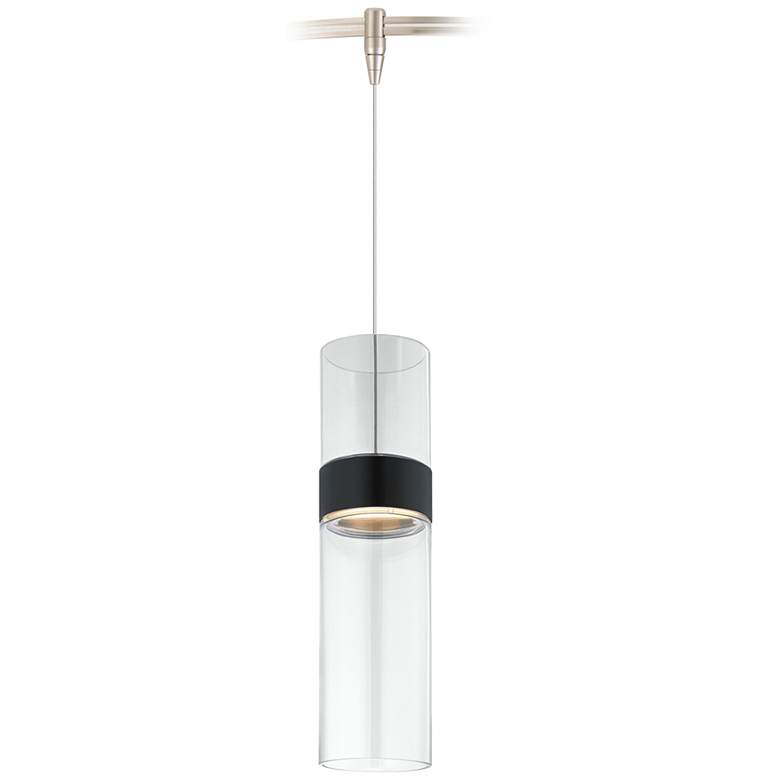 Image 1 Manette 3 1/2"W Clear Glass LED Monorail Mini Pendant Light