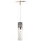 Manette 3 1/2"W Nickel Smoke White Monorail LED Mini Pendant