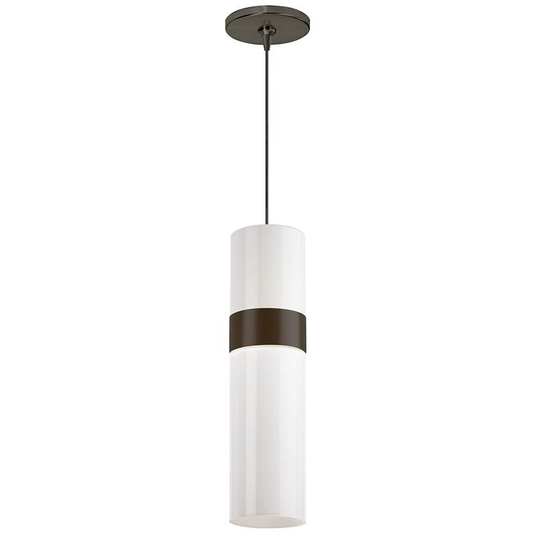 Image 1 Manette 3 1/2"W White Glass LED Freejack Mini Pendant Light