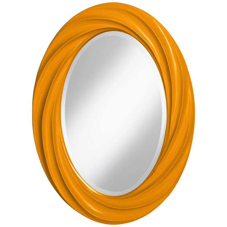 Image 1 Mango 30 inch High Oval Twist Wall Mirror