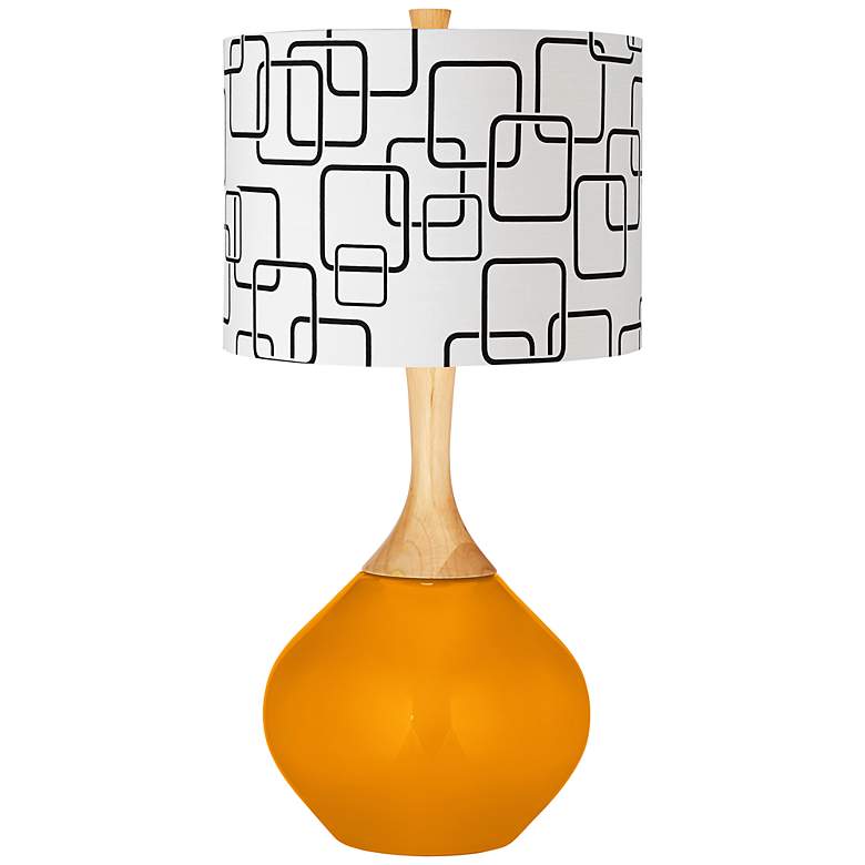 Image 1 Mango Abstract Rectangle Shade Wexler Table Lamp