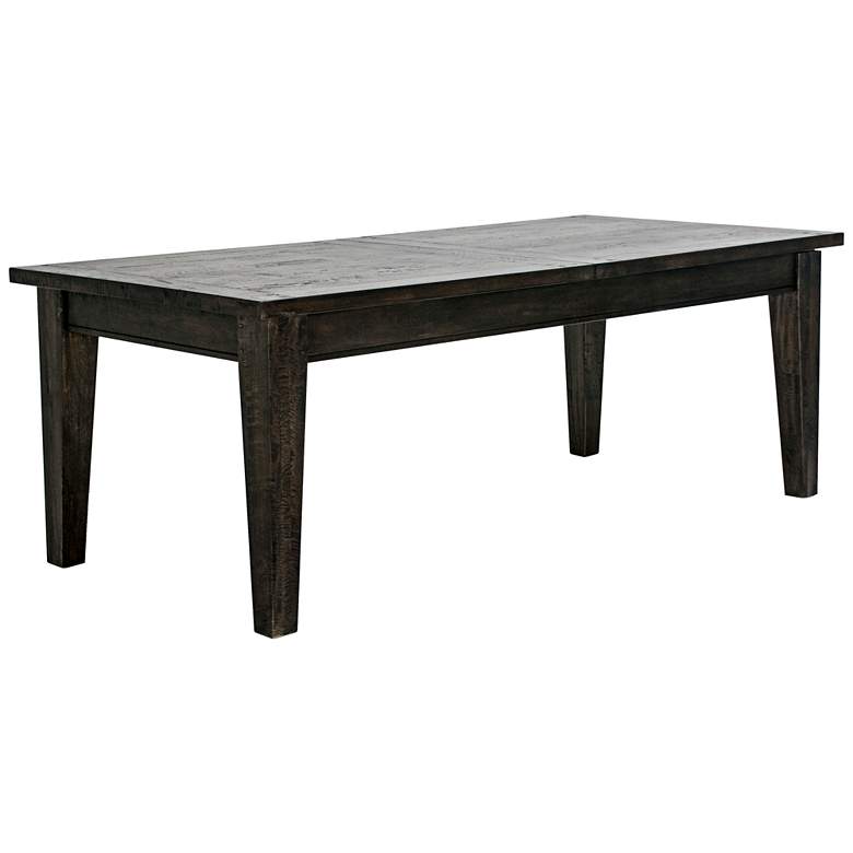 Image 1 Mango Creek 122"W Iron Brown Rustic Extension Dining Table