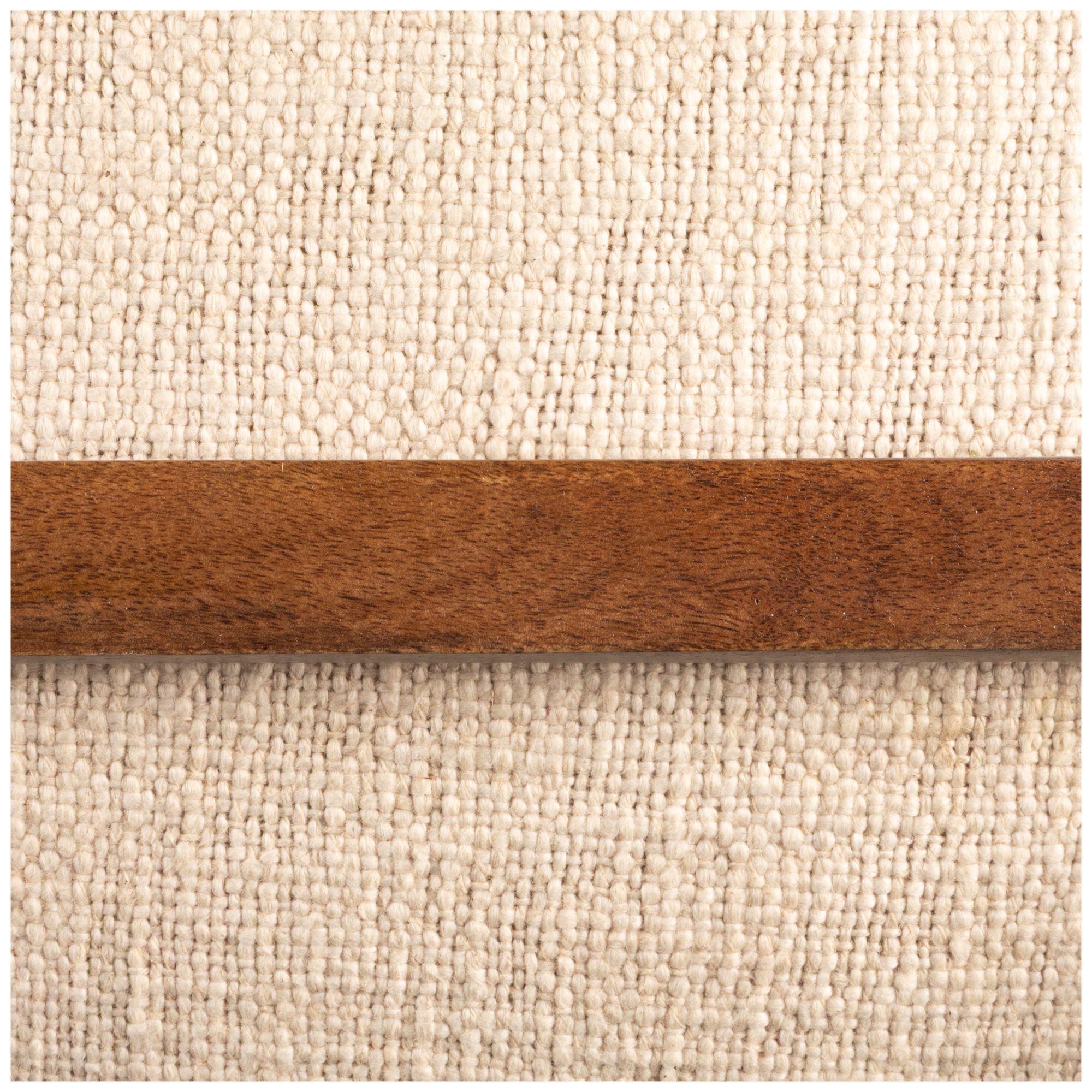 Image 6 Mango Wood and Boucle Storage Bench, Ivory more views