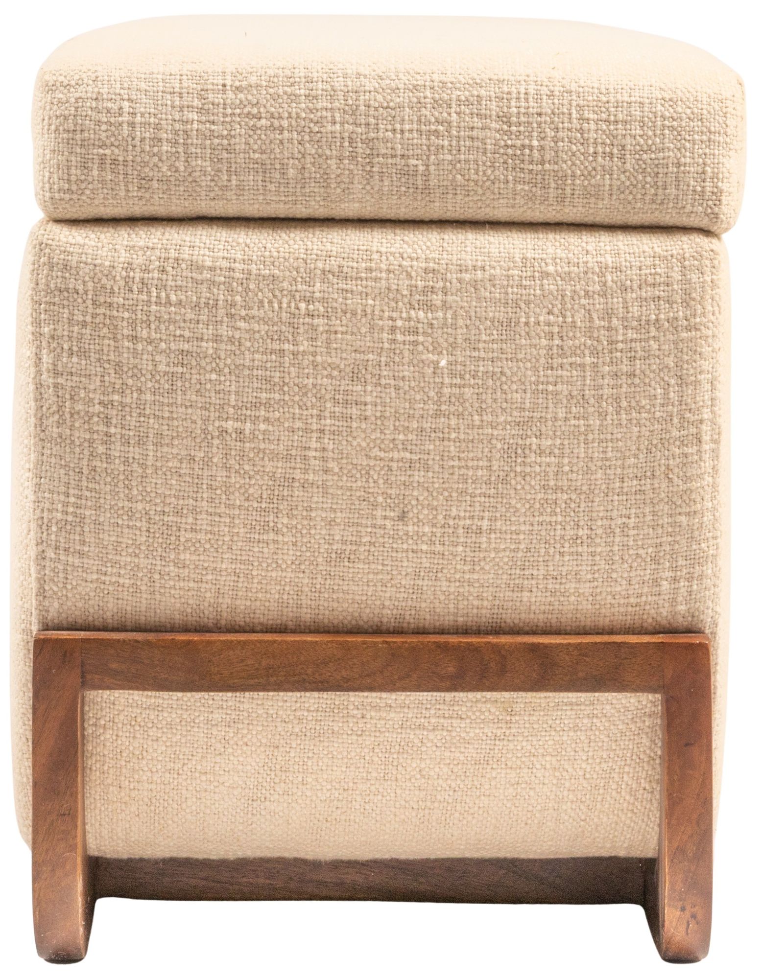 Image 7 Mango Wood and Boucle Storage Bench, Ivory more views