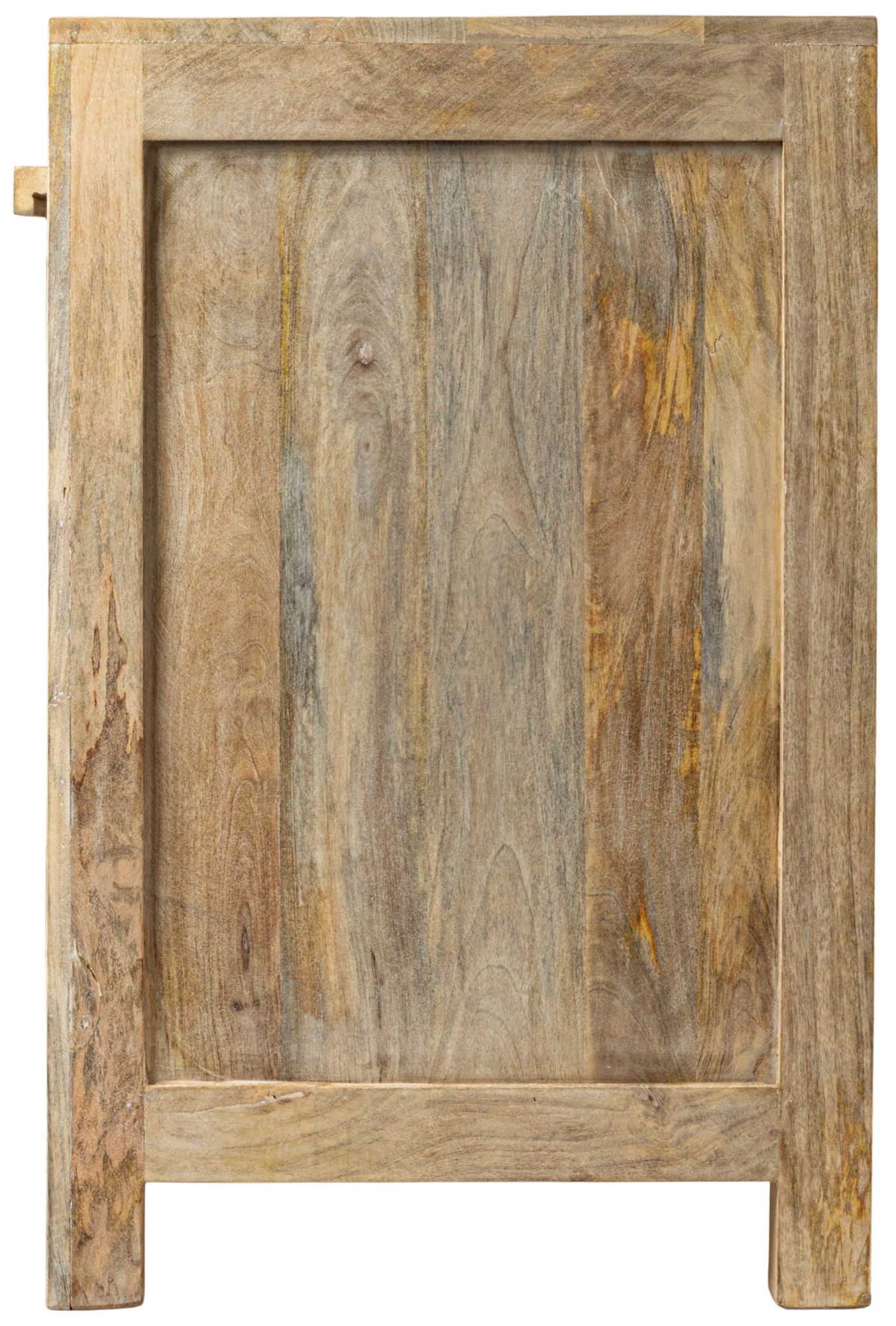 Image 5 Mango Wood & Cane 4-Door Sideboard Cabinet more views