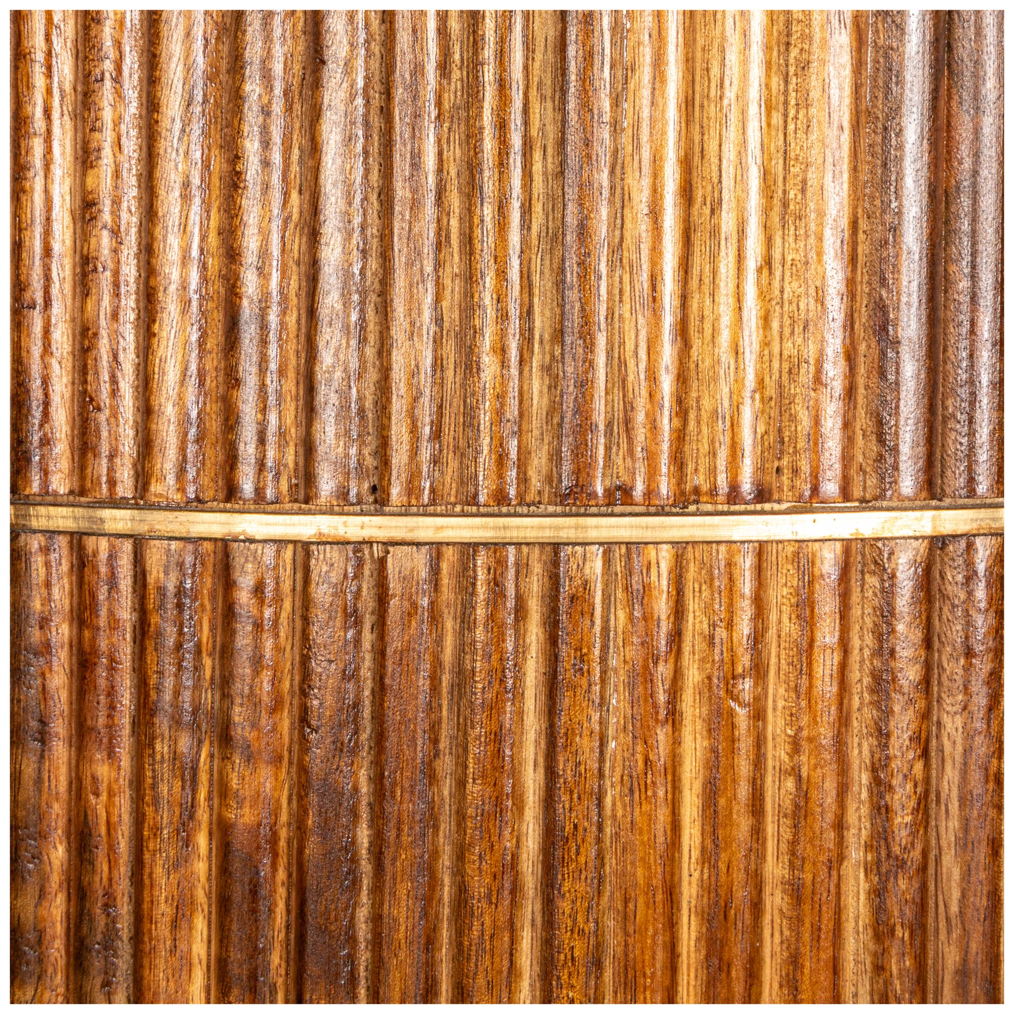 Image 6 Mango Wood and Marble TV Cabinet with Two Doors and Shelves, Natural more views