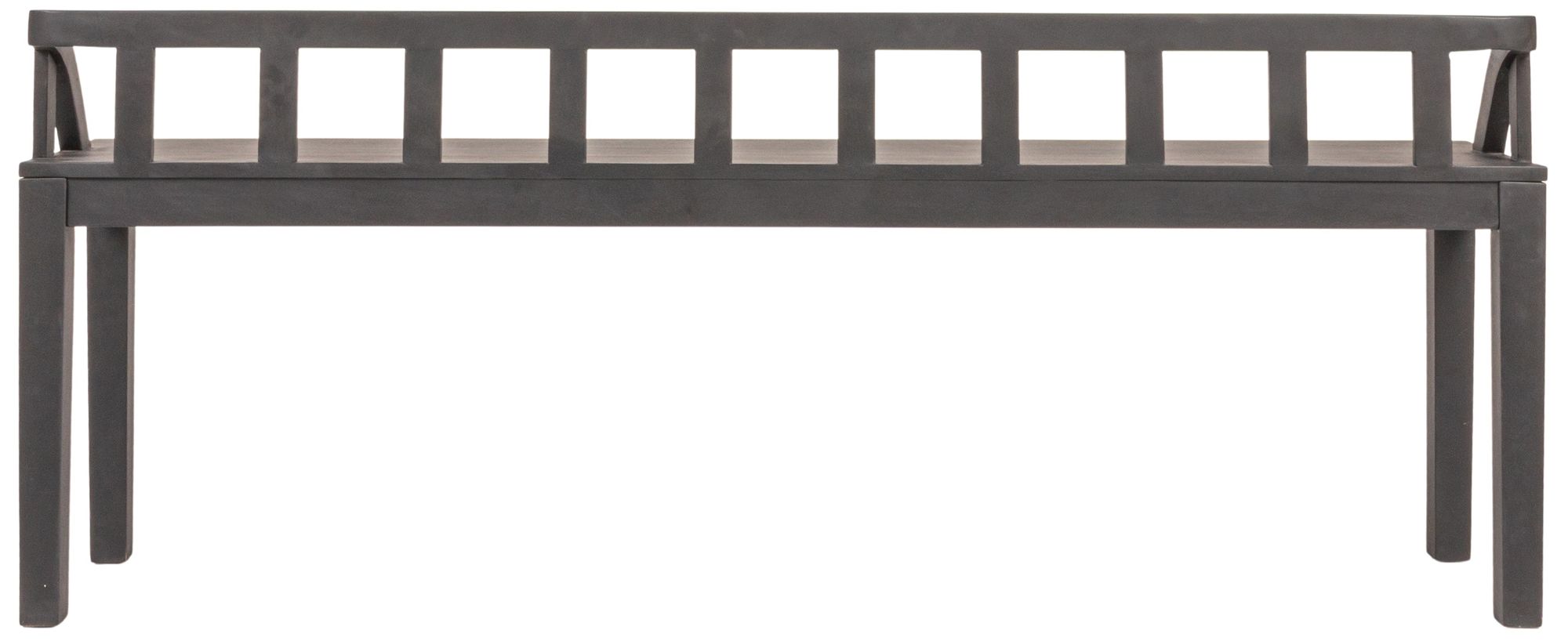 Image 4 Mango Wood Bench, Black more views