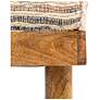 6_Mango Wood Bench with Upholstered Top, Multicolor more views