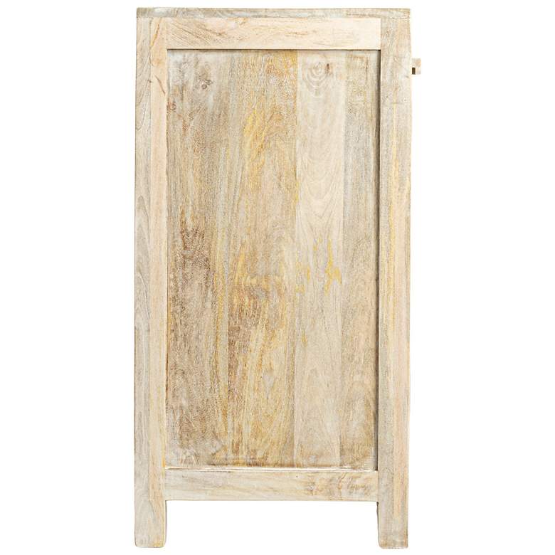 Image 4 Mango Wood & Cane 2-Door Accent Cabinet more views