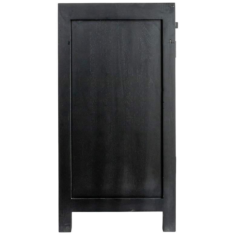 Image 4 Mango Wood & Cane 2-Door Accent Cabinet more views