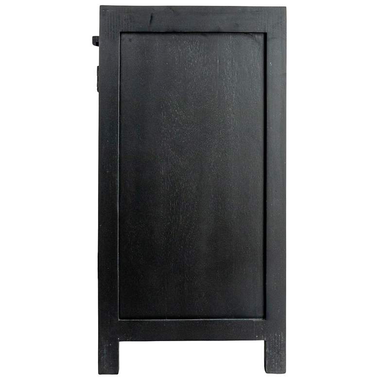Image 5 Mango Wood & Cane 2-Door Accent Cabinet more views