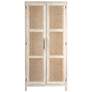 3_Mango Wood & Cane 2-Door Curio Cabinet more views