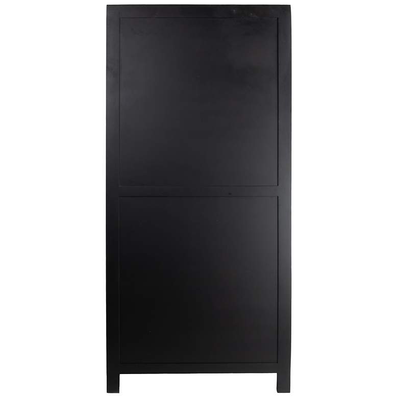Image 7 Mango Wood & Cane 2-Door Curio Cabinet more views