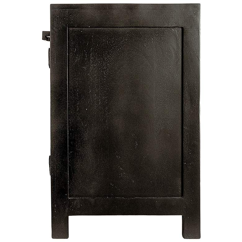 Image 5 Mango Wood & Cane 4-Door Sideboard Cabinet more views