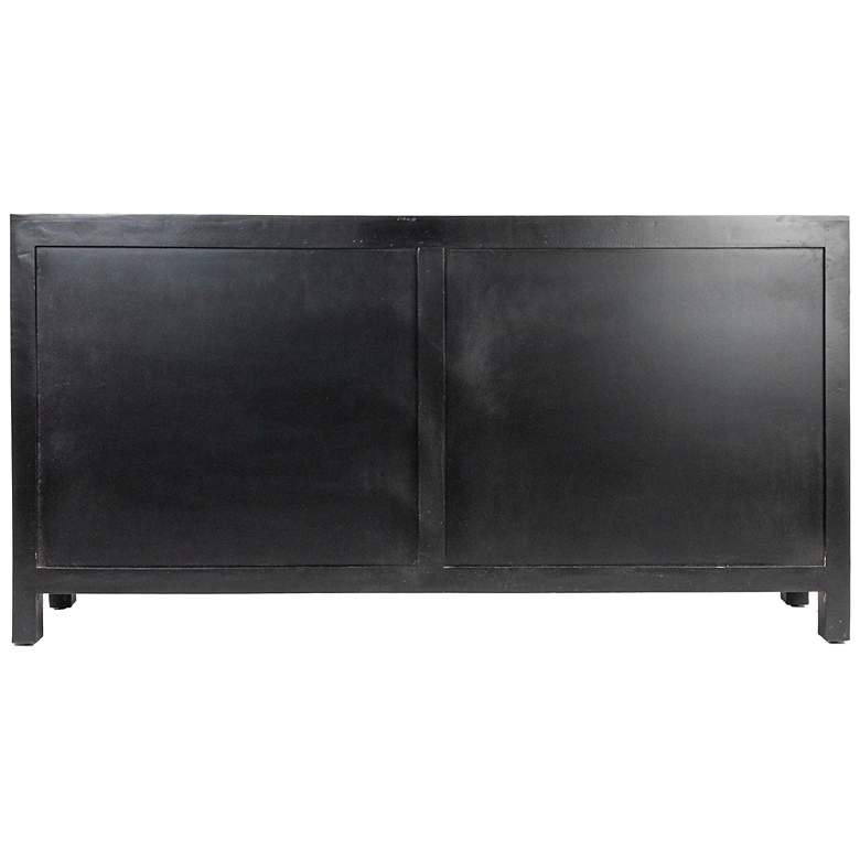 Image 6 Mango Wood & Cane Arched Door Sideboard Cabinet more views