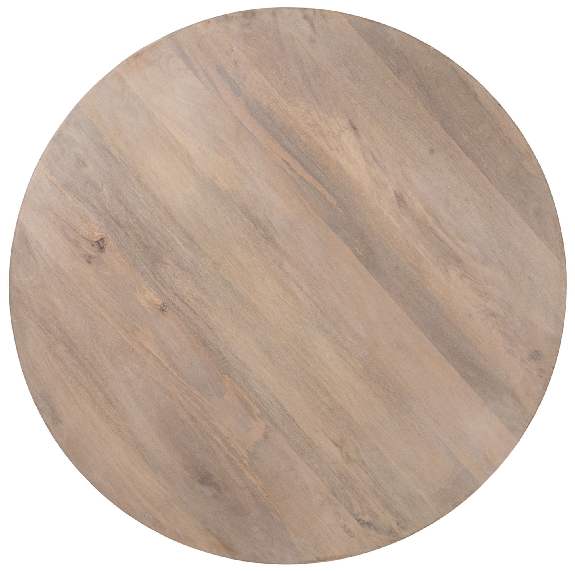 Image 5 Mango Wood & Cane Round Coffee Table, Natural more views