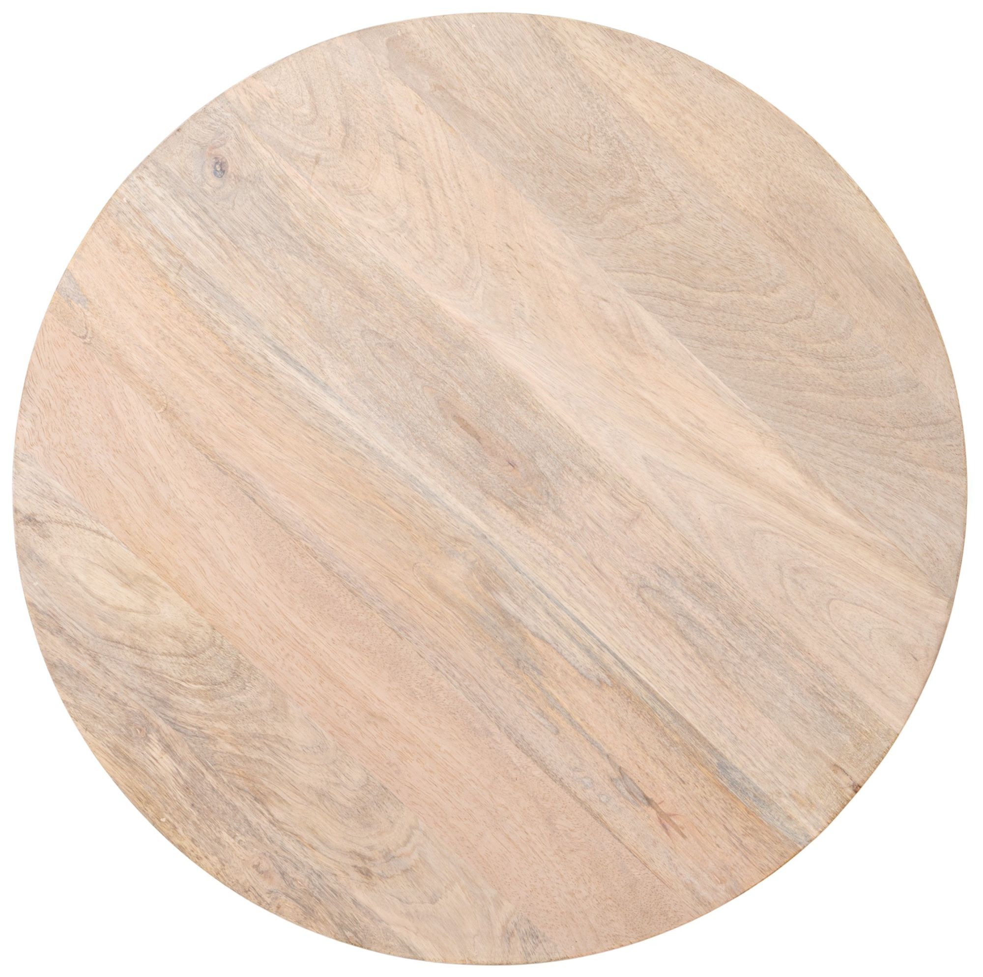 Image 3 Mango Wood & Cane Round Side Table, Natural more views