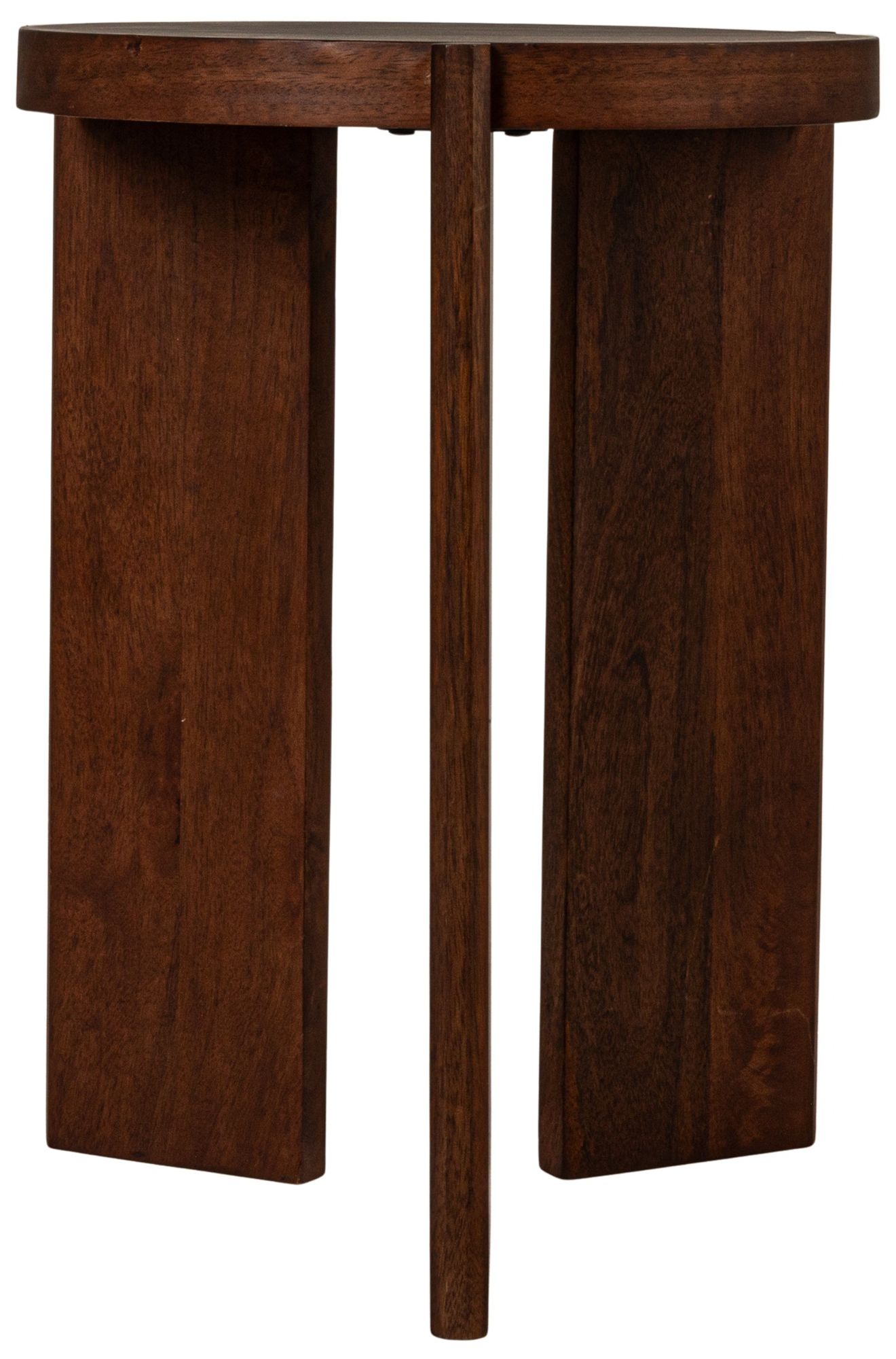 Image 7 Mango Wood Side Table, Walnut Finish more views