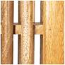 5_Mango Wood Slatted Bookcase with 4 Shelves, Natural more views