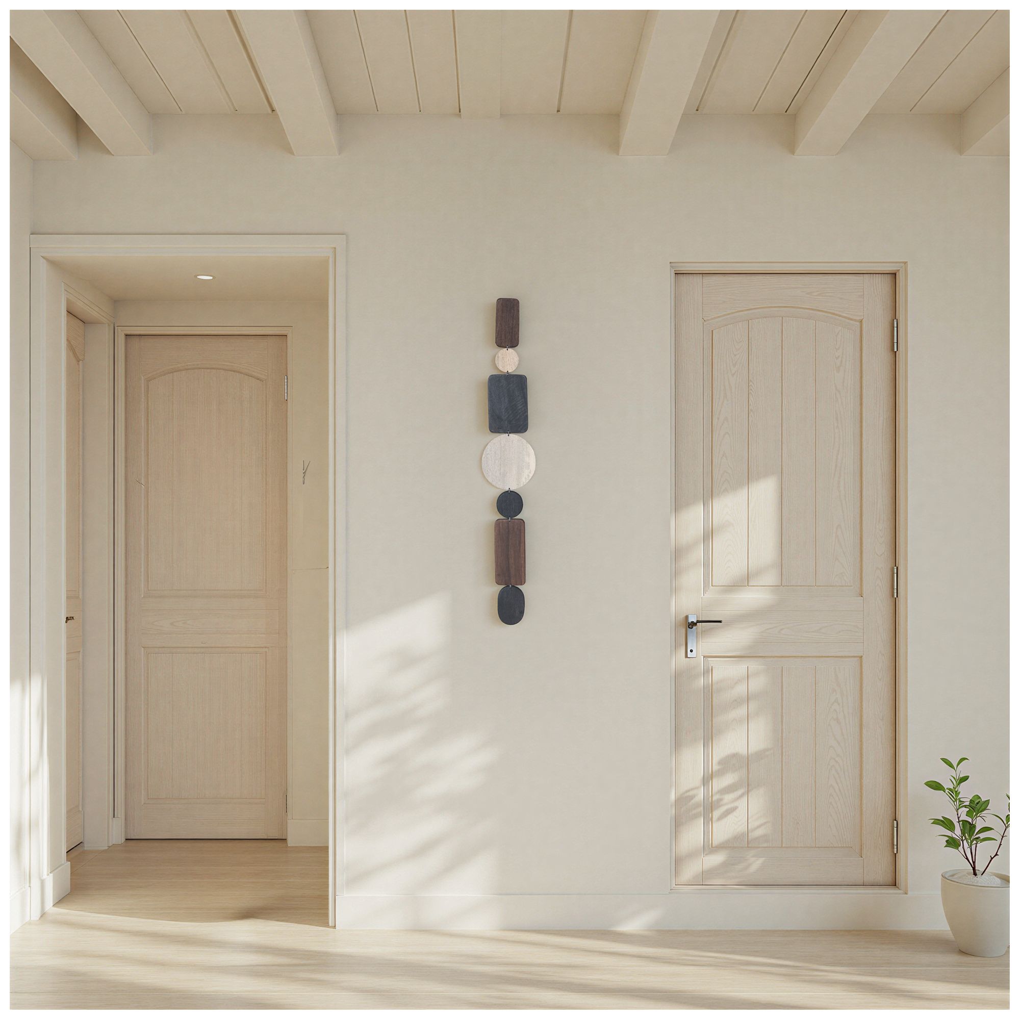 Image 2 Mango Wood Wall Decor, Multicolor more views