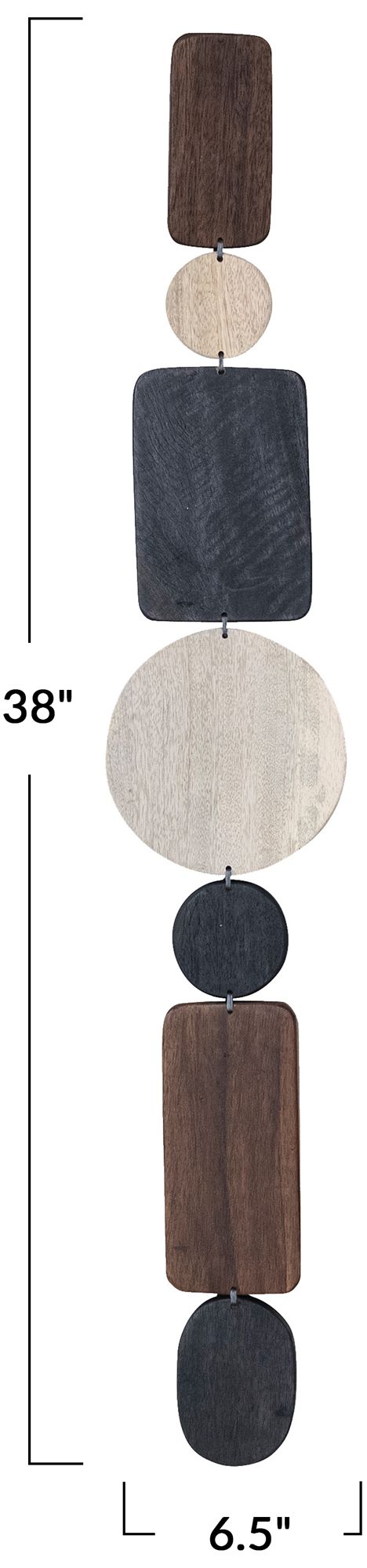 Image 3 Mango Wood Wall Decor, Multicolor more views