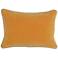 Mango Yellow-Orange 20" x 14" Cotton Velvet Throw Pillow