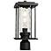 Mangosteen 15 3/4" High Matte Black Outdoor Post Light