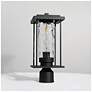 4_Mangosteen 15 3/4" High Matte Black Outdoor Post Light more views