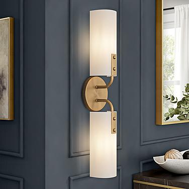 Manhasset 23 1/2" High Old Satin Brass 2-Light Wall Sconce
