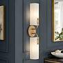 1_Manhasset 23 1/2" High Old Satin Brass 2-Light Wall Sconce