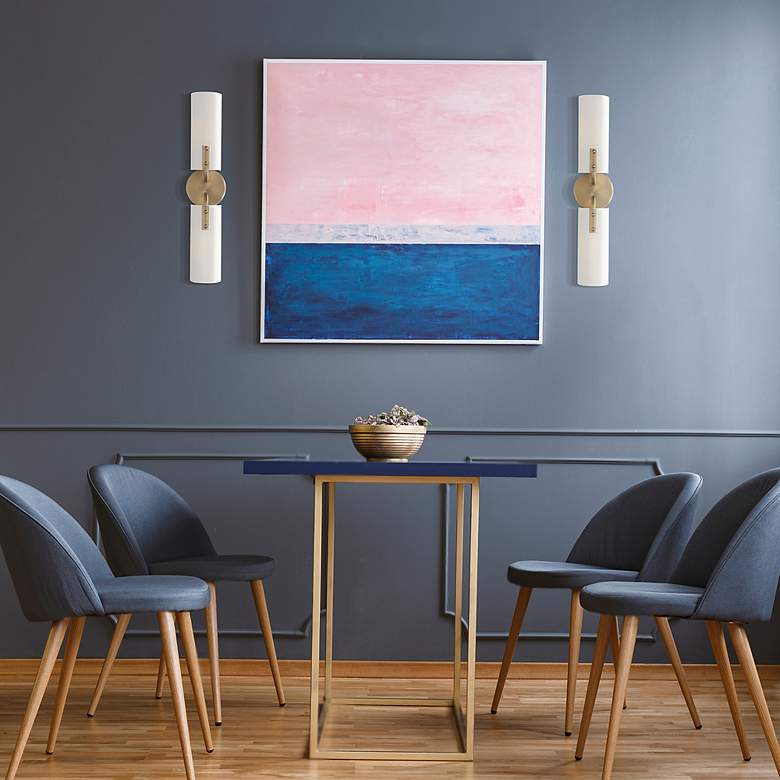 Image 3 Manhasset 23 1/2" High Old Satin Brass 2-Light Wall Sconce more views