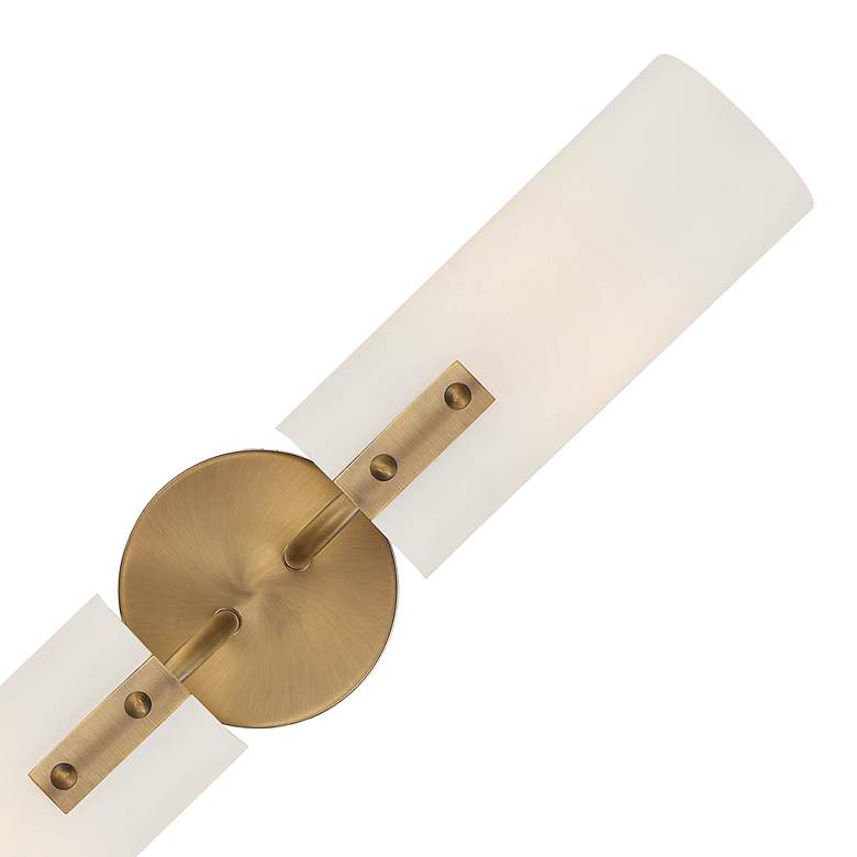 Image 5 Manhasset 23 1/2" High Old Satin Brass 2-Light Wall Sconce more views